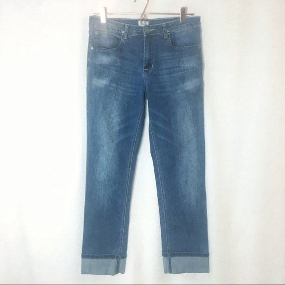 Hudson High Rise Muse Cuffed Crop Ankle Jeans - Picture 1 of 5